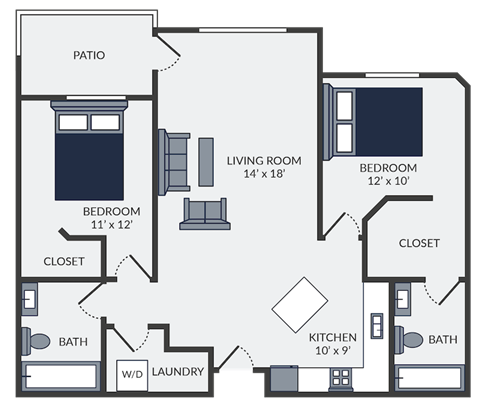 a floor plan of a home